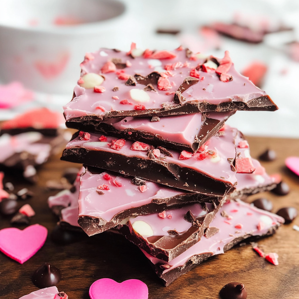 Easy Valentine’s Day Chocolate Bark