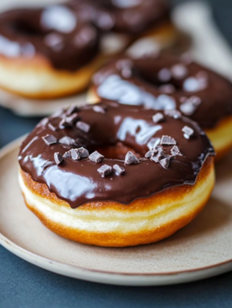 Homemade Cake Donuts with Silky Chocolate Glaze