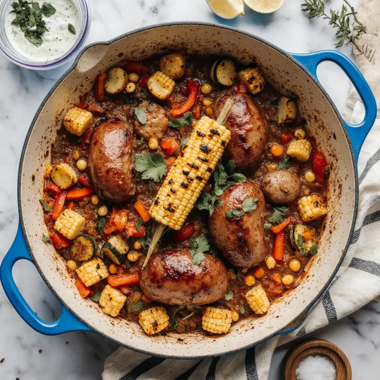 Savor the Flavor: Andouille Sausage Summer Skillet – The Ultimate One-Pan Spicy Dinner