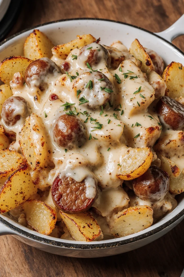 Cheesy Ranch Potatoes with Smoked Sausage – Easy Comfort Food Recipe