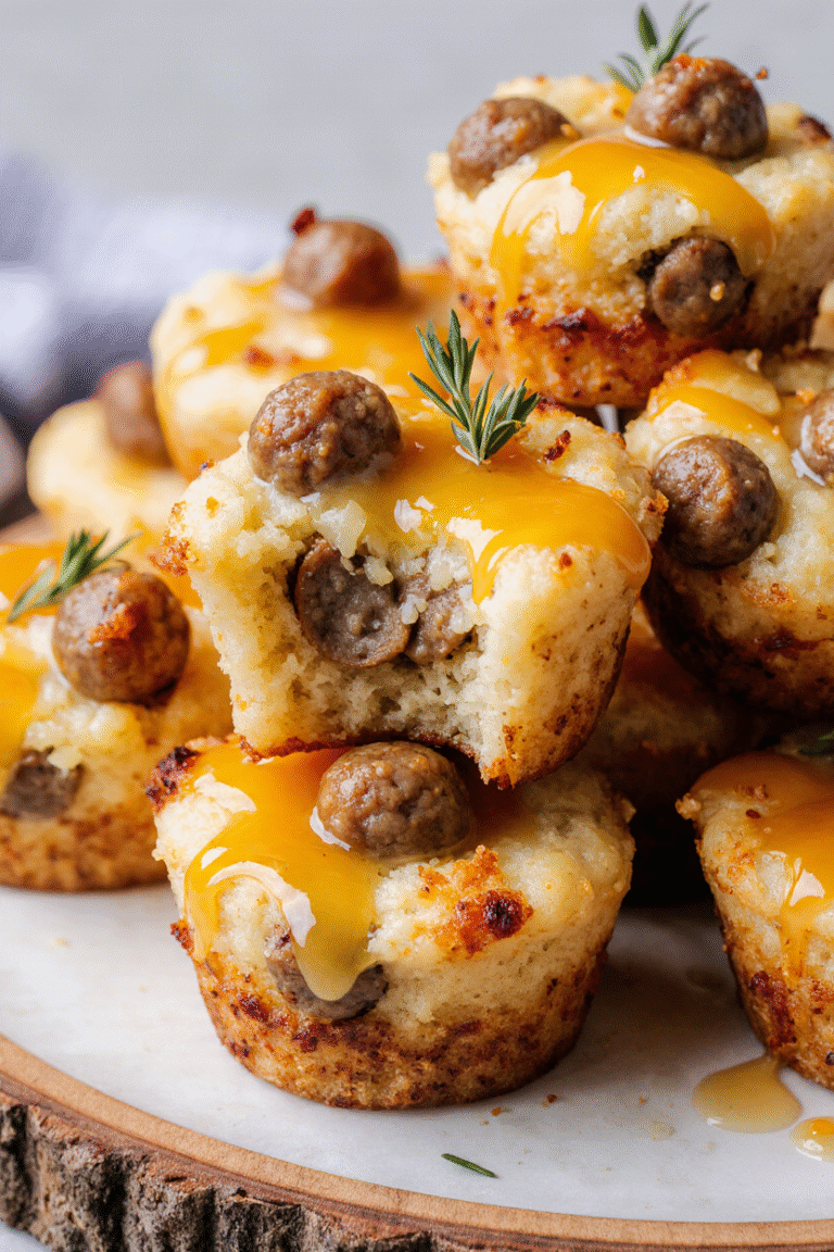 High Protein Pancake and Sausage Bites – Easy Breakfast Muffin Recipe