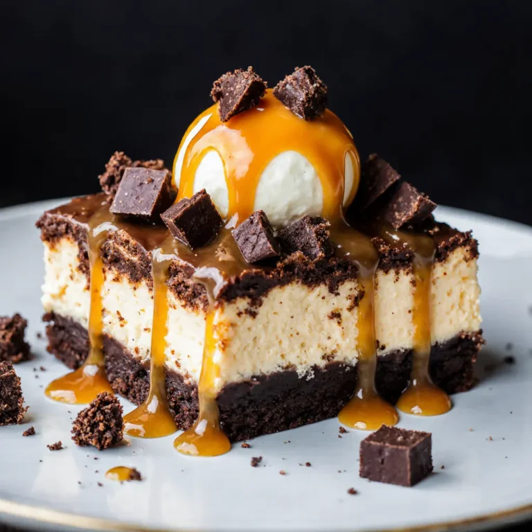 Milky Way Caramel Cheesecake Brownies Fudgy