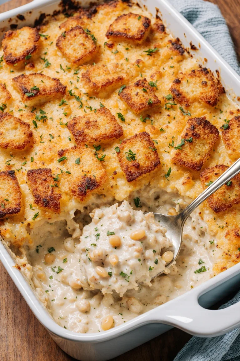 Neiman Marcus Chicken Casserole – Creamy, Cheesy & Crowd-Pleasing Recipe