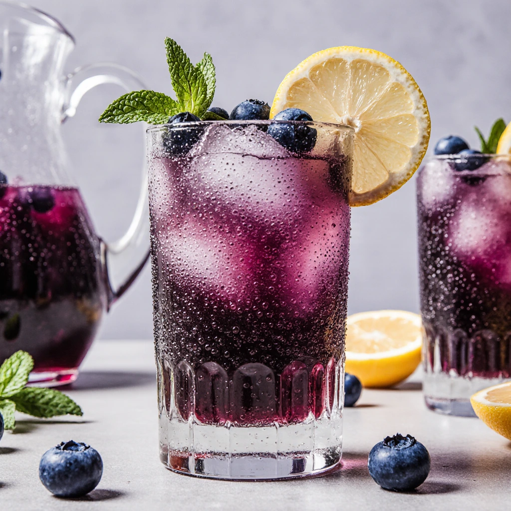 Sparkling Blueberry Lemonade
