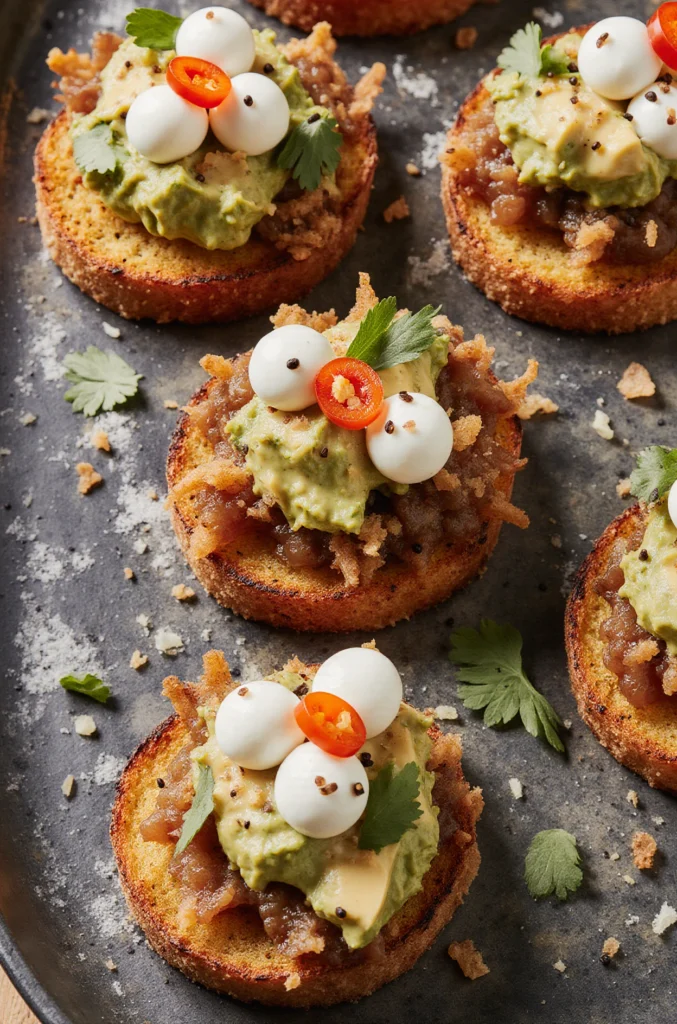 Spicy smashed avocado