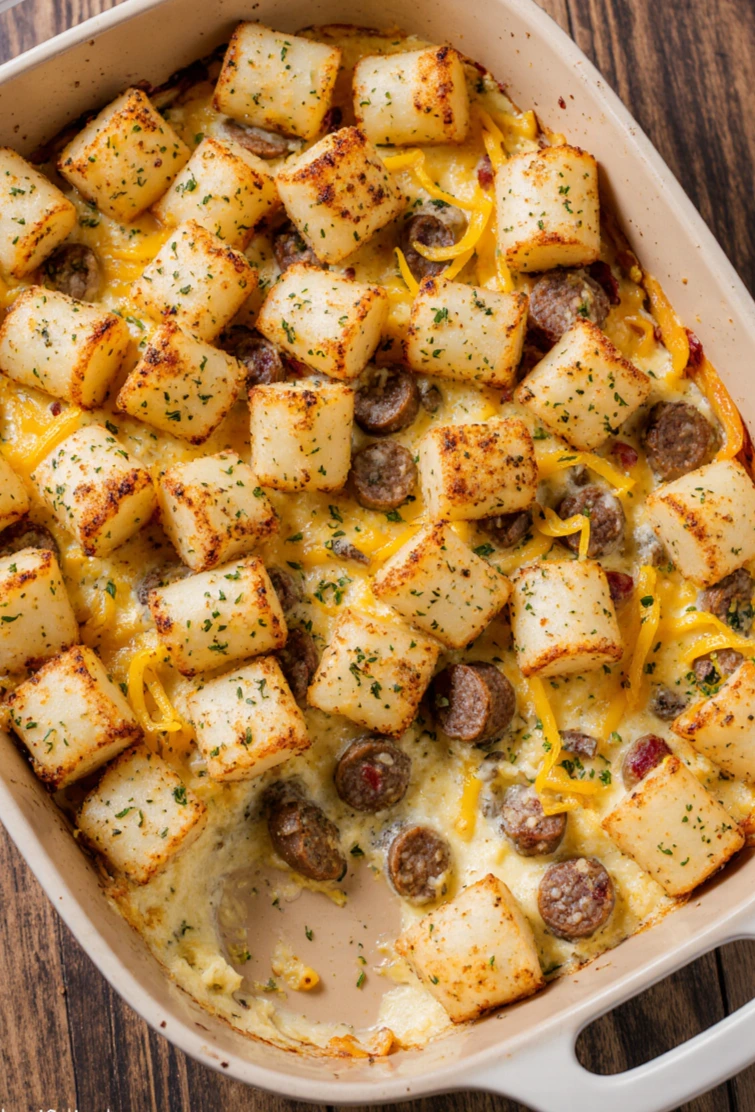 Tater Tot Sausage Breakfast Casserole – Easy and Hearty Recipe