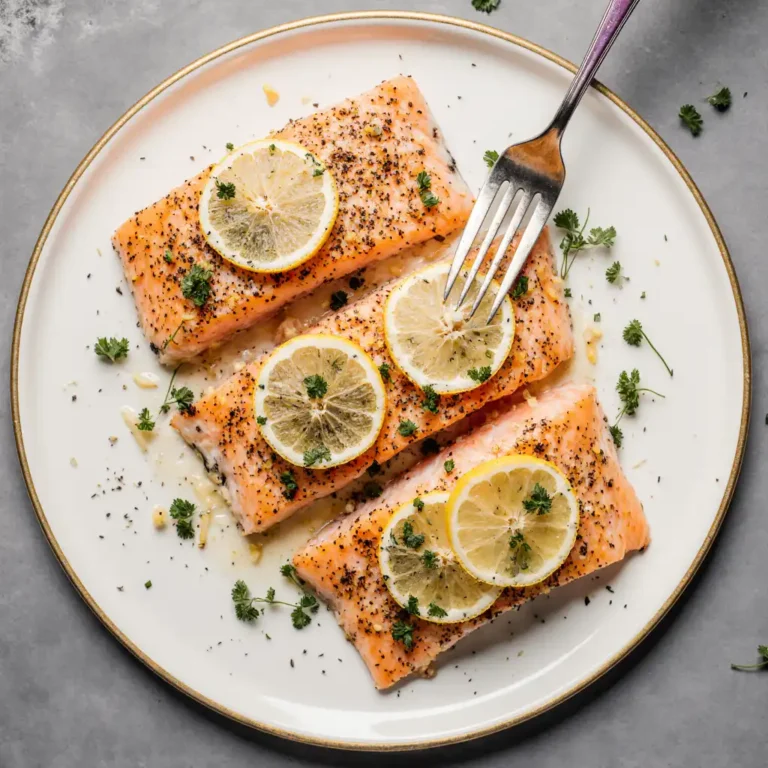 Baked Salmon with Lemon Butter