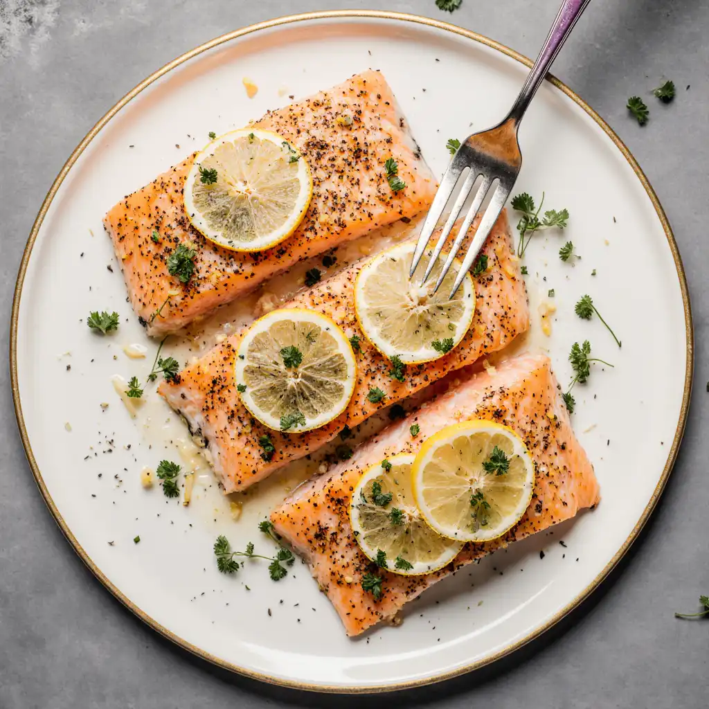 Baked Salmon with Lemon Butter