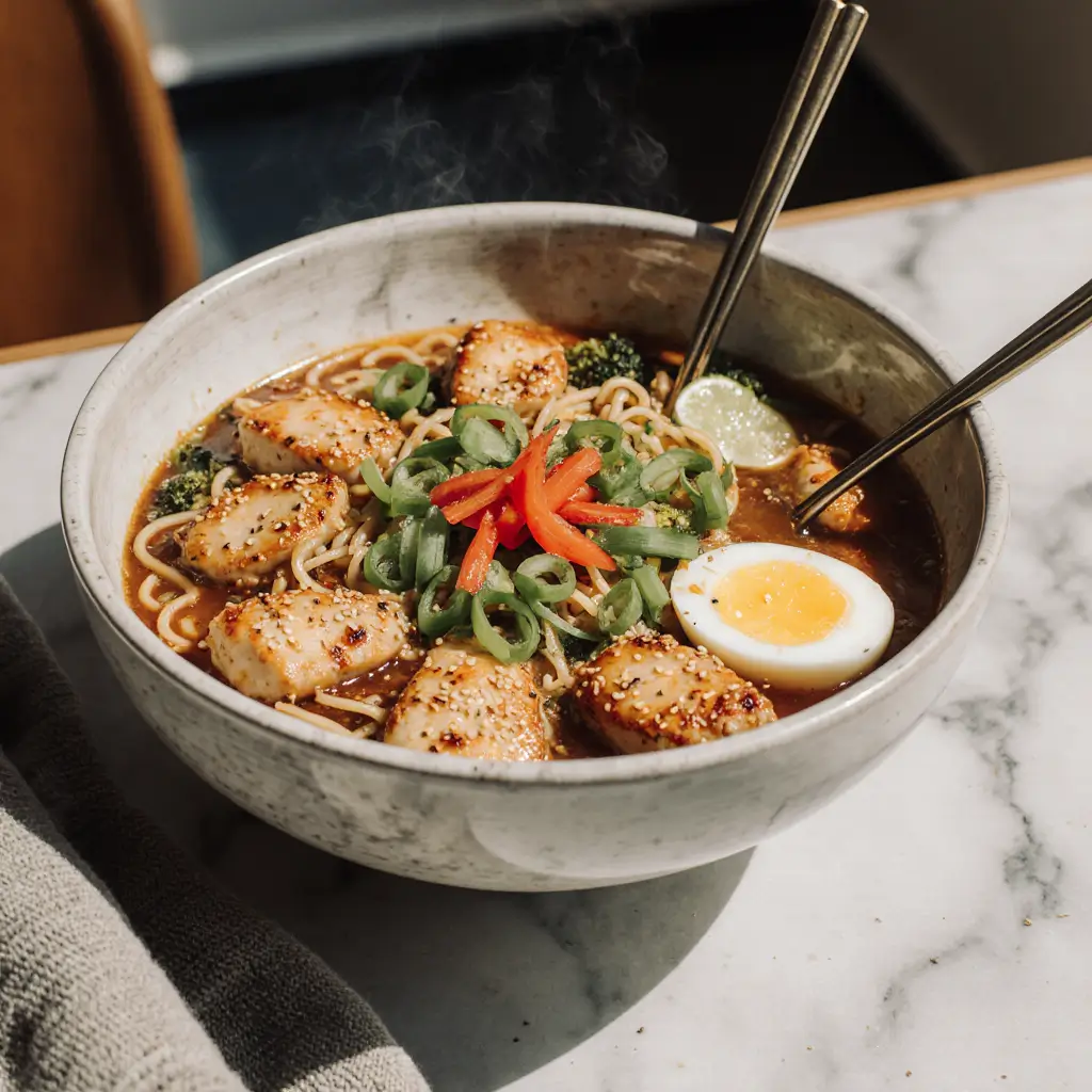 chicken ramen stir fry