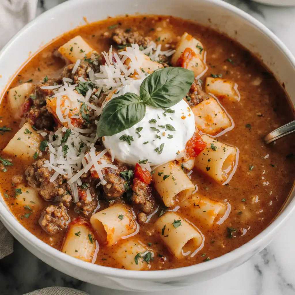 Easy Lasagna Soup Recipe