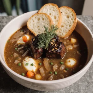 French onion beef short rib