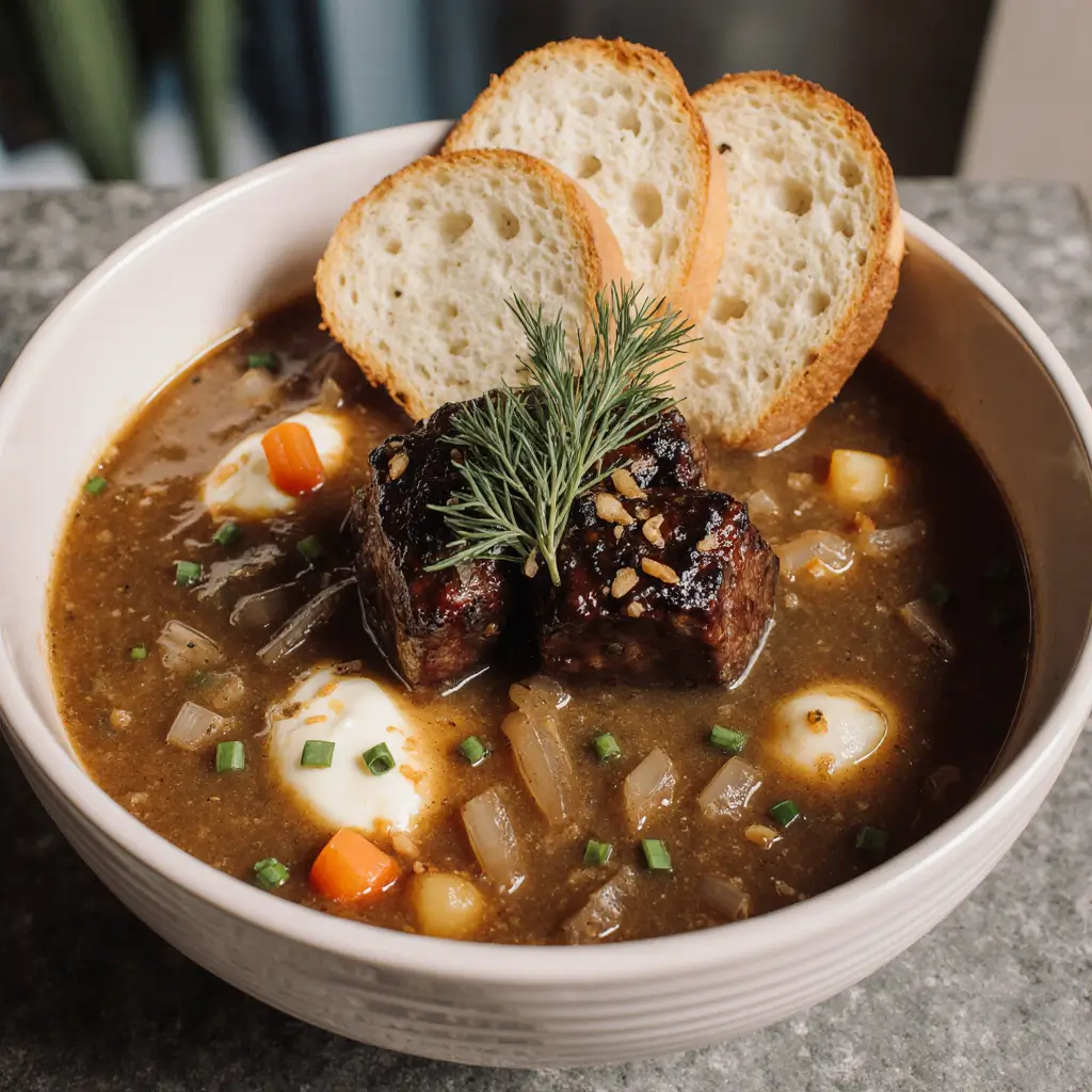 French onion beef short rib