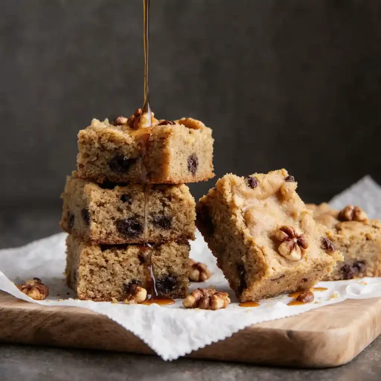 Chewy Maple Walnut Blondies