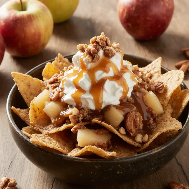 apple pie nachos
