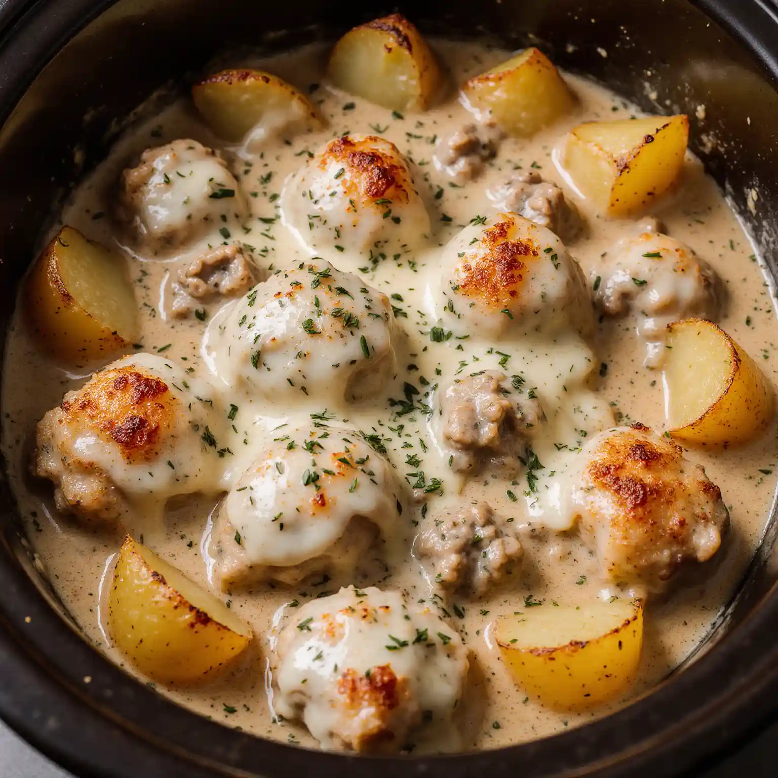 garlic parmesan crockpot chicken