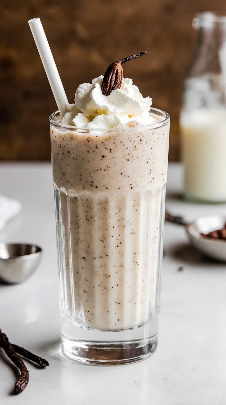vanilla bean milkshake