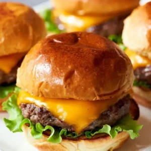 homemade chopped cheeseburgers