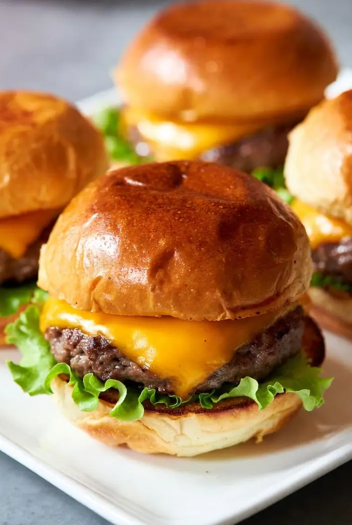 homemade chopped cheeseburgers