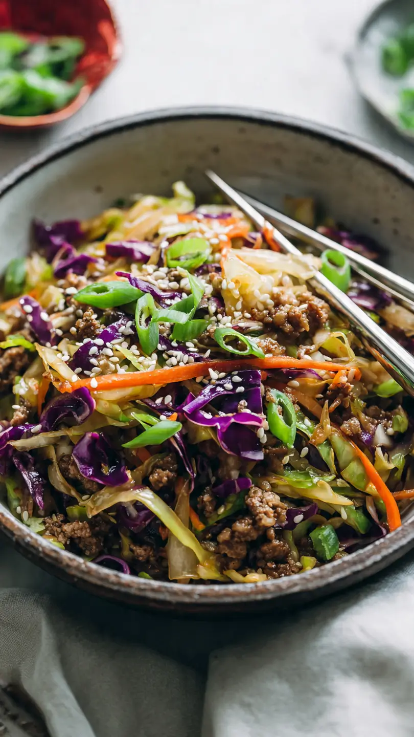 Easy Keto Egg Roll in a Bowl