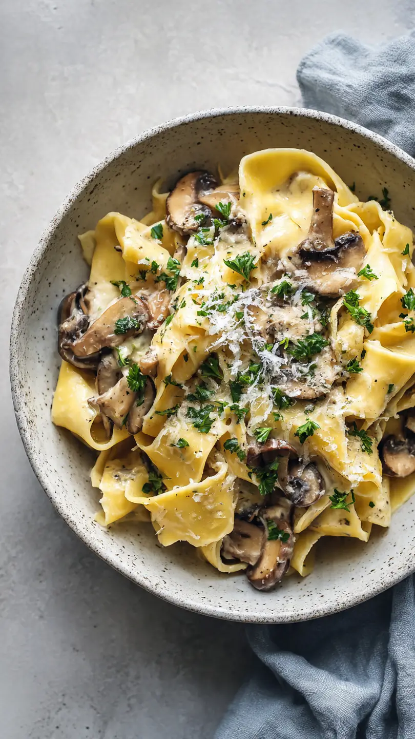 Mushroom and Seitan Stroganoff