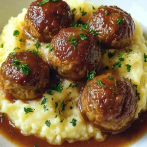 Salisbury steak meatballs