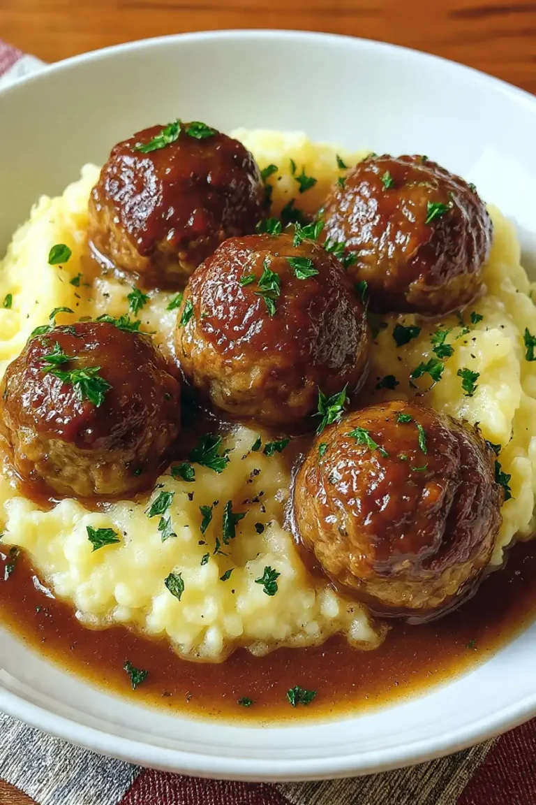 Salisbury steak meatballs