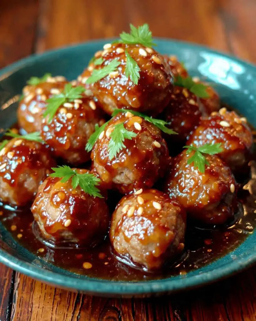 Slow Cooker Honey Garlic Meatballs
