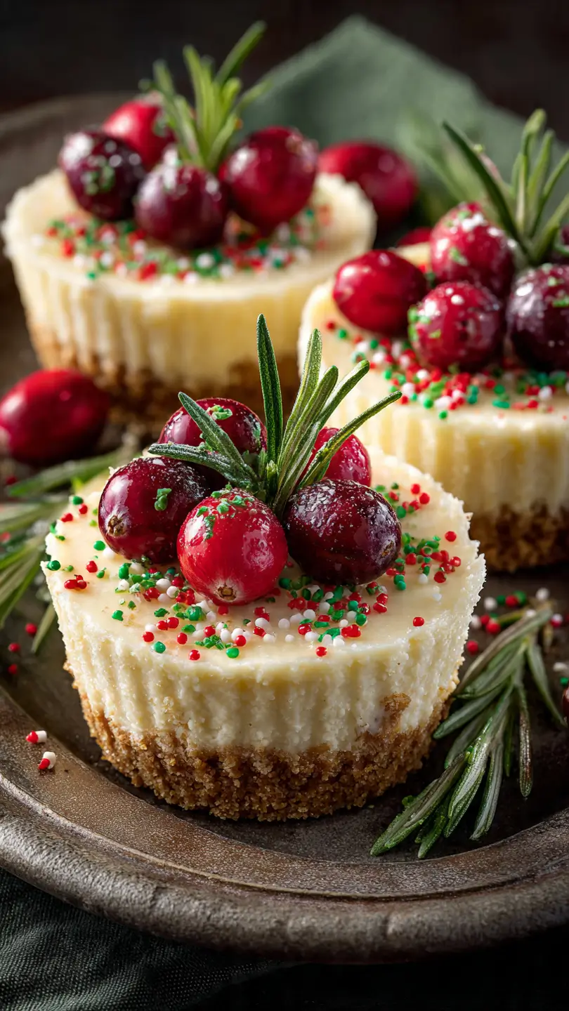 mini Christmas cheesecake