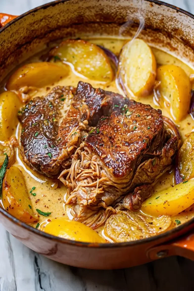 apple cider braised pork
