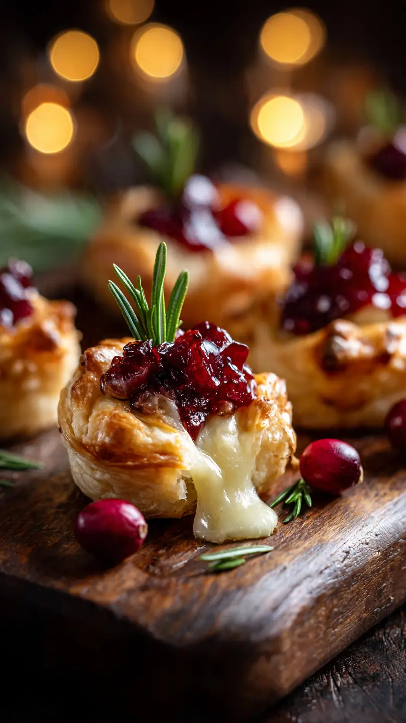 cranberry brie bites