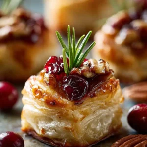 cranberry brie bites
