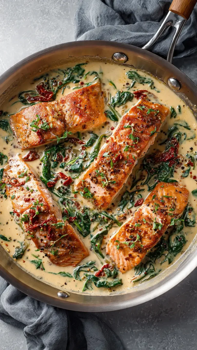 creamy Tuscan salmon pasta
