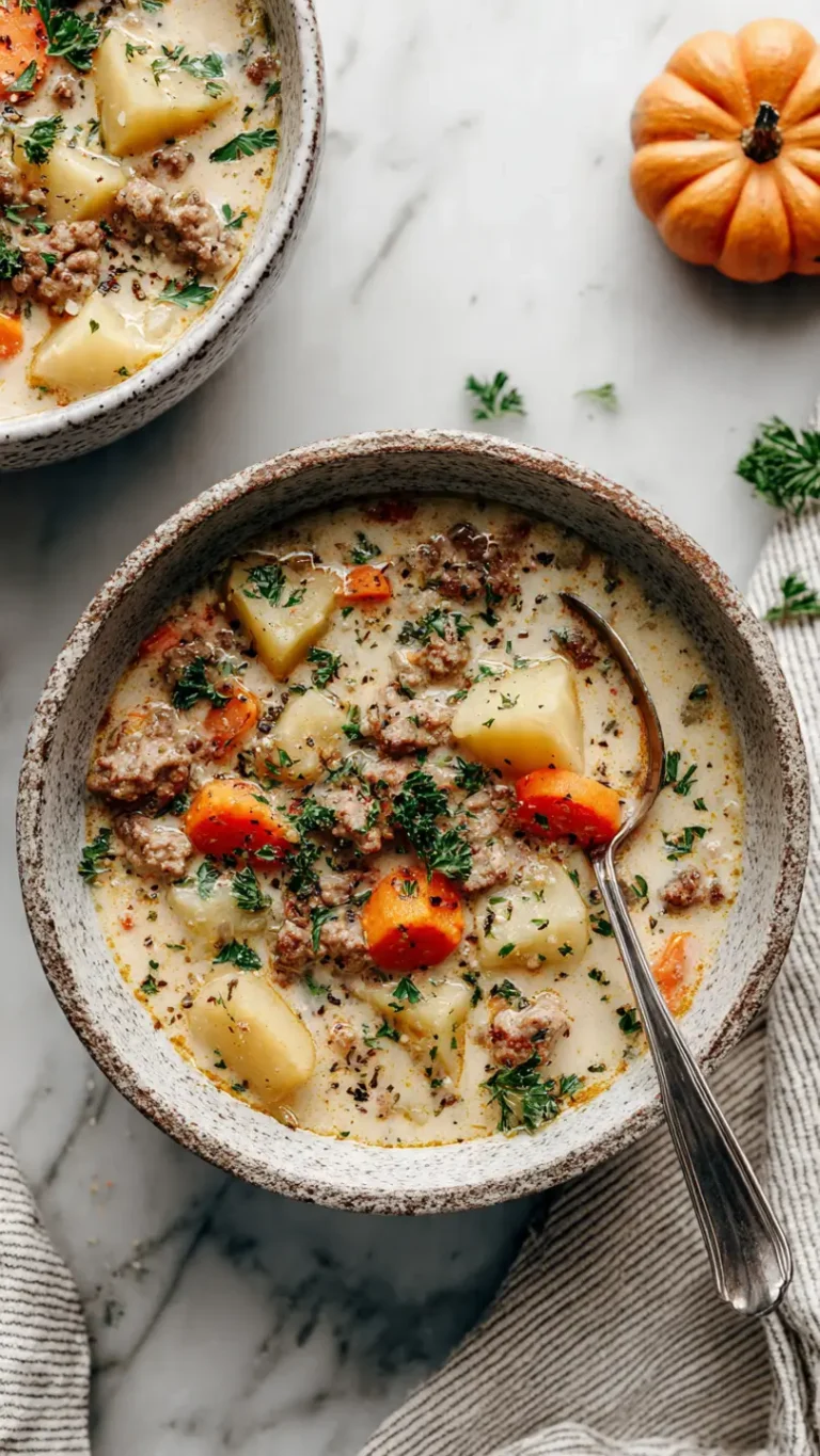 creamy sausage potato soup