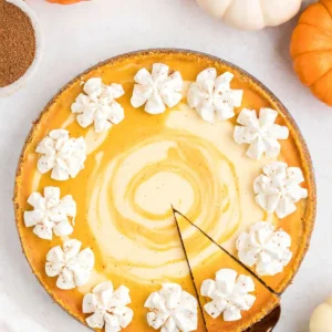 pumpkin swirl cheesecake