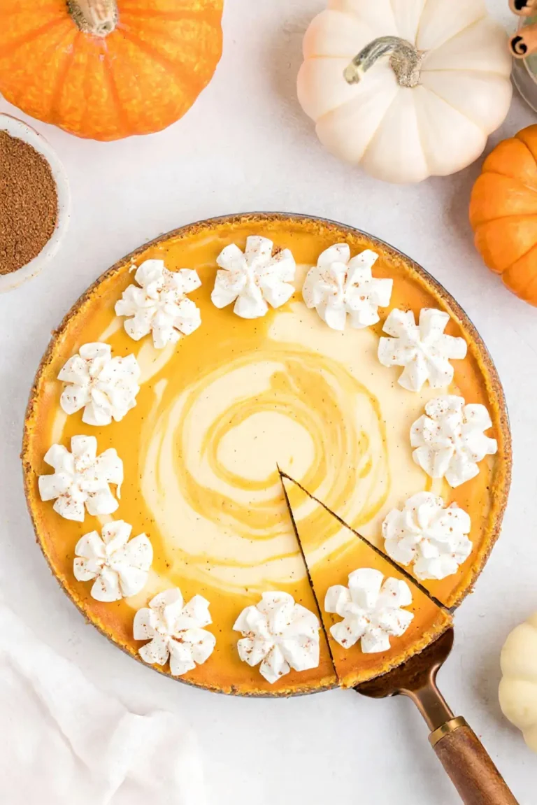 pumpkin swirl cheesecake