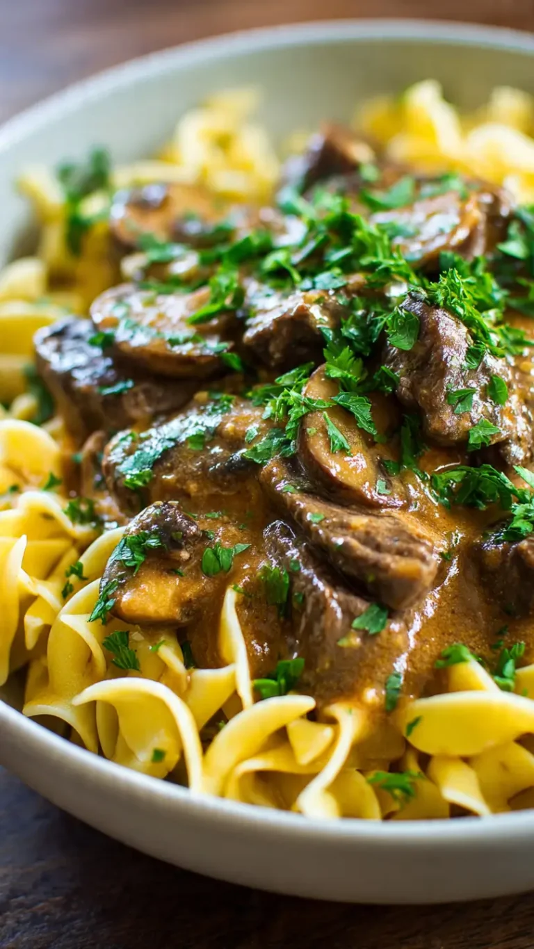 easy beef stroganoff