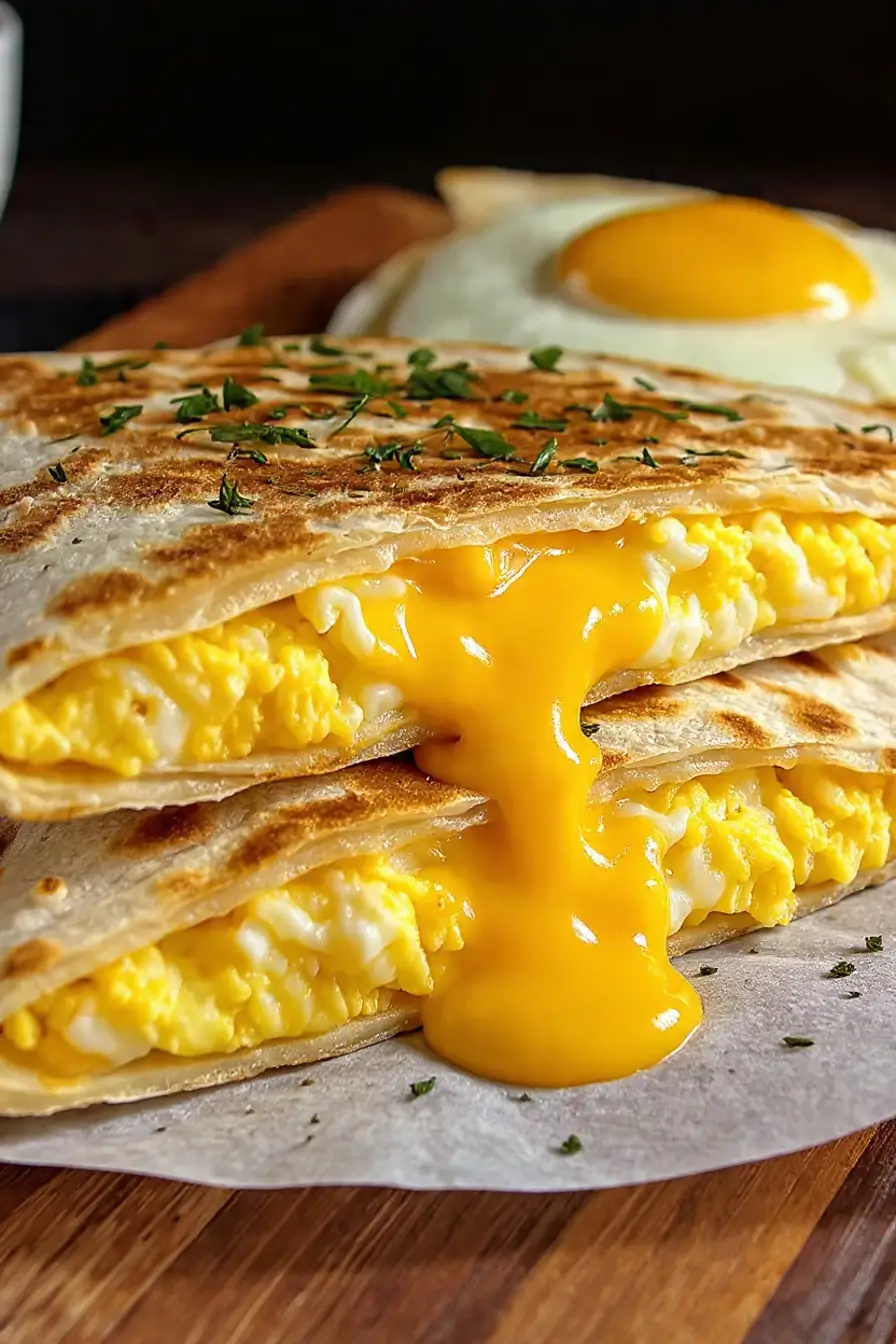 Egg and Cheese Breakfast Quesadillas