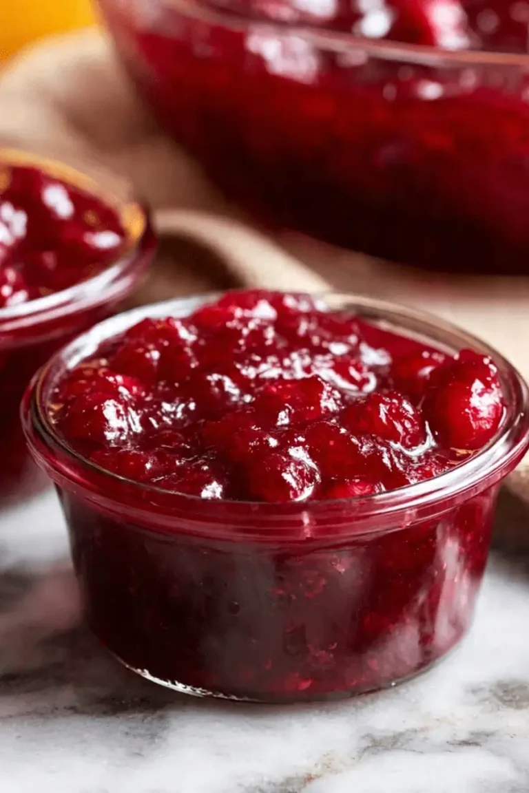 homemade cranberry sauce