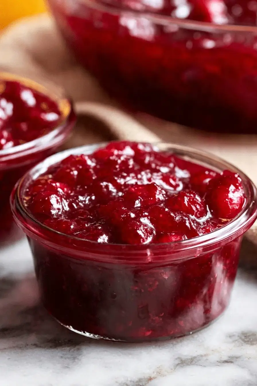 homemade cranberry sauce
