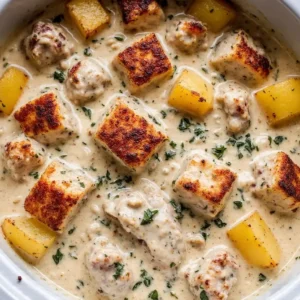 Easy Garlic Parmesan Crockpot Chicken