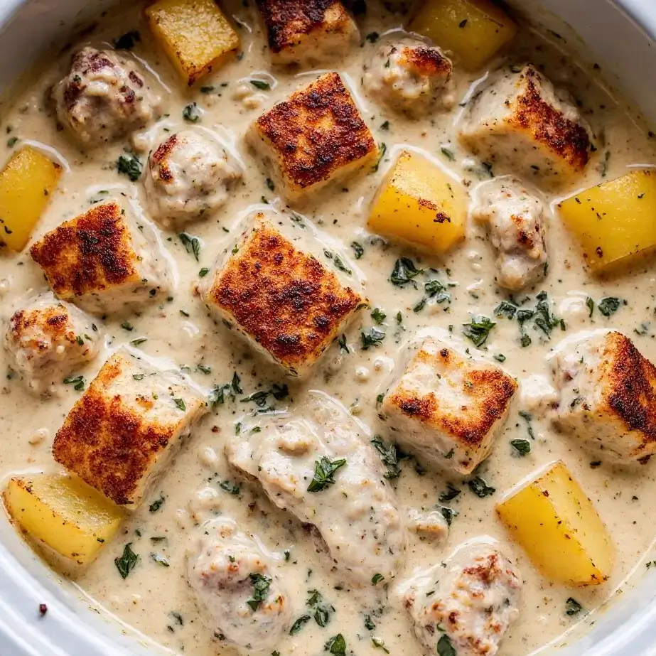 Easy Garlic Parmesan Crockpot Chicken