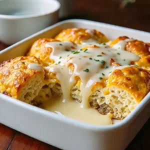 Southern biscuits and gravy