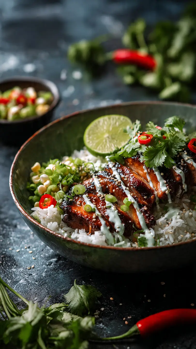 sweet chili chicken bowl