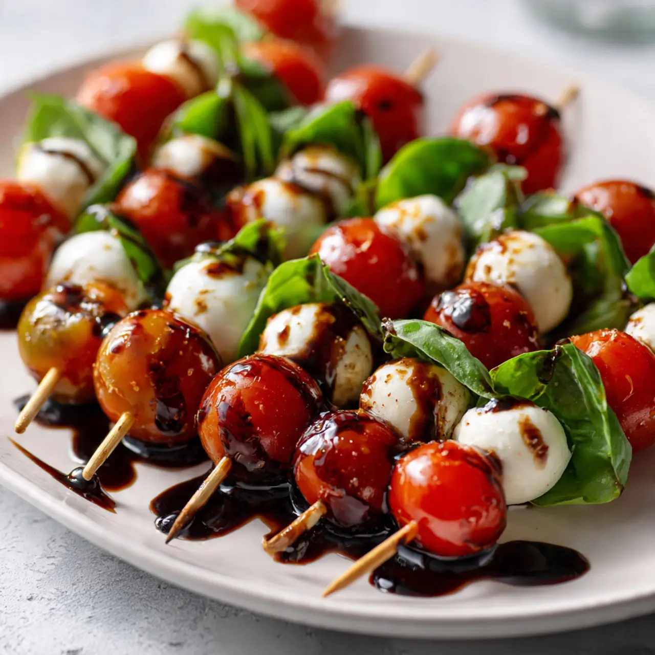 5-MINUTE ELEGANT APPETIZER! Best Caprese Skewers. CLICK.