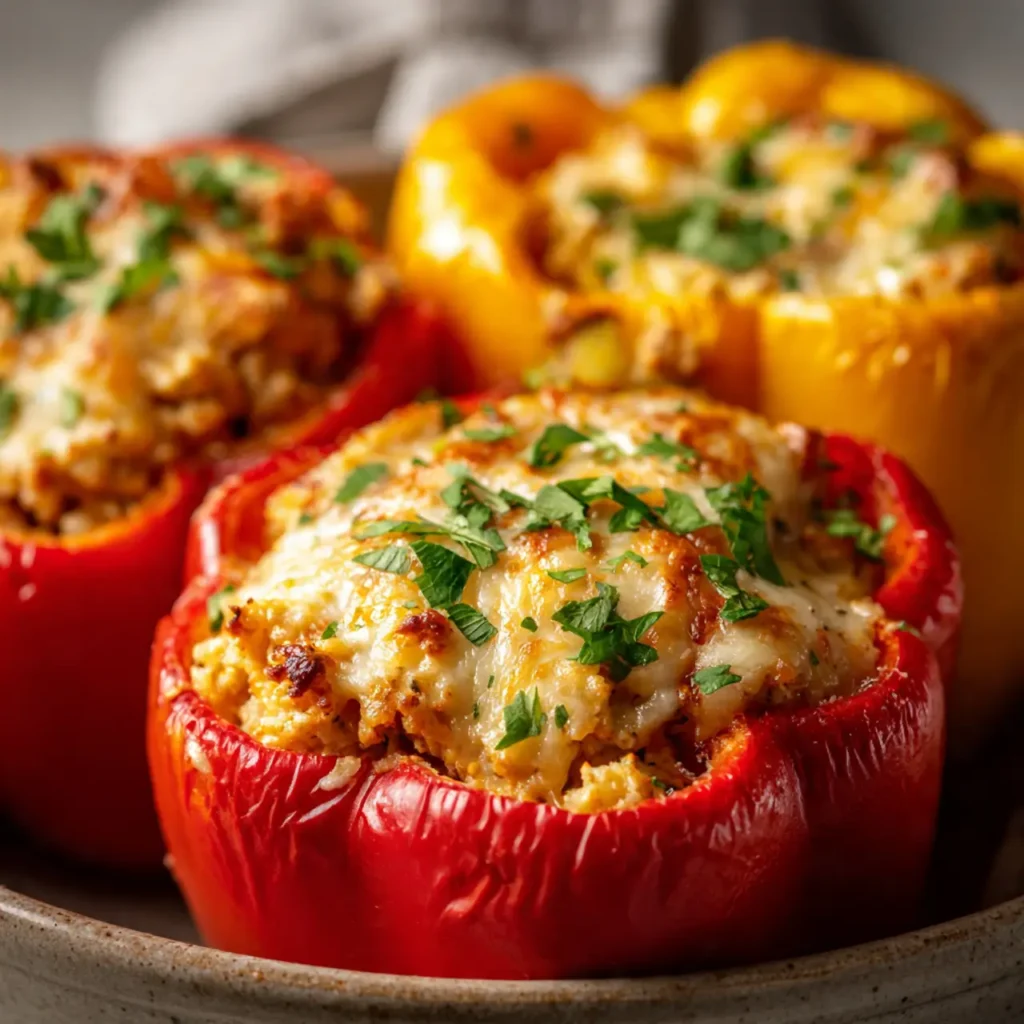 Stuffed Peppers with Ground