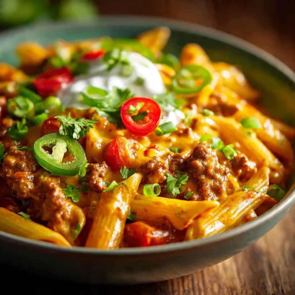 one-pot cheesy taco pasta
