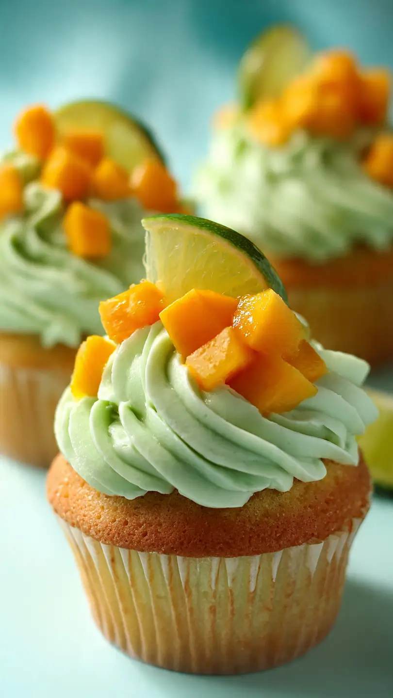mango key lime cupcakes