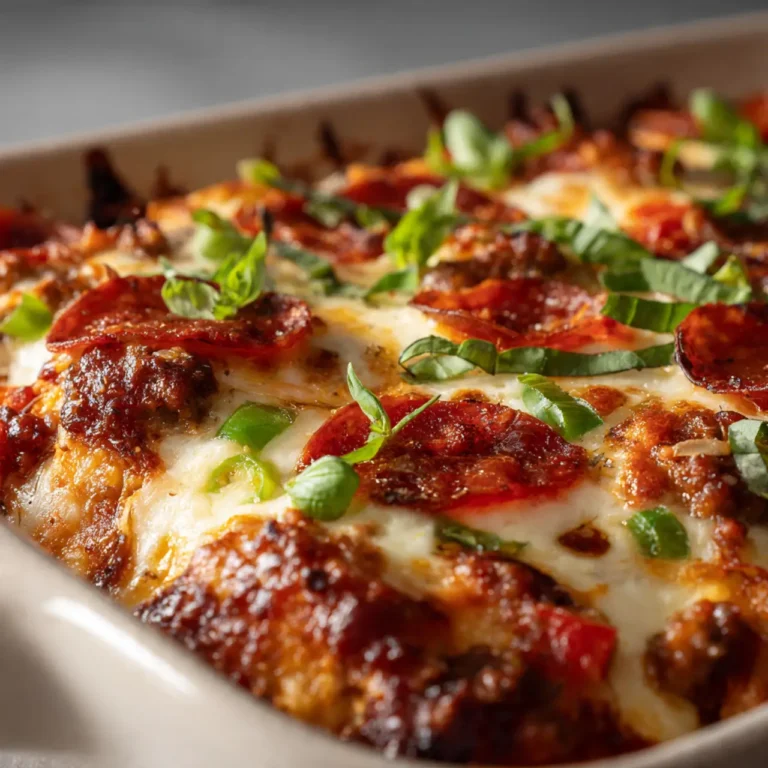 keto pizza casserole