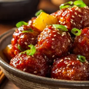 sweet and sour meatballs