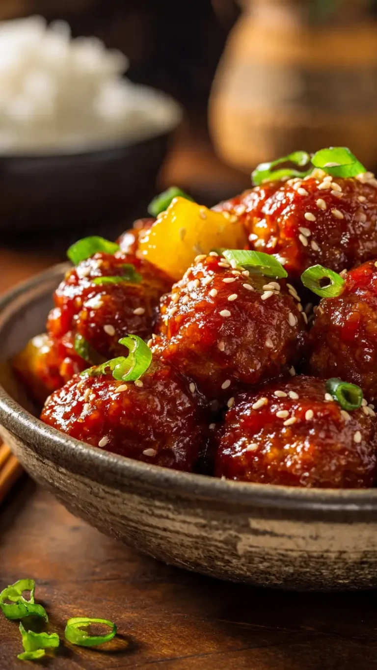 sweet and sour meatballs
